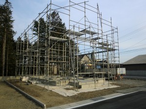 外部足場設置
