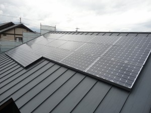 太陽光パネル設置完了