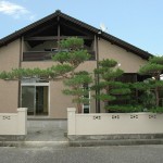 長年育てた松と新しい家が見事に調和