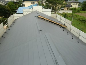 屋根工事完了