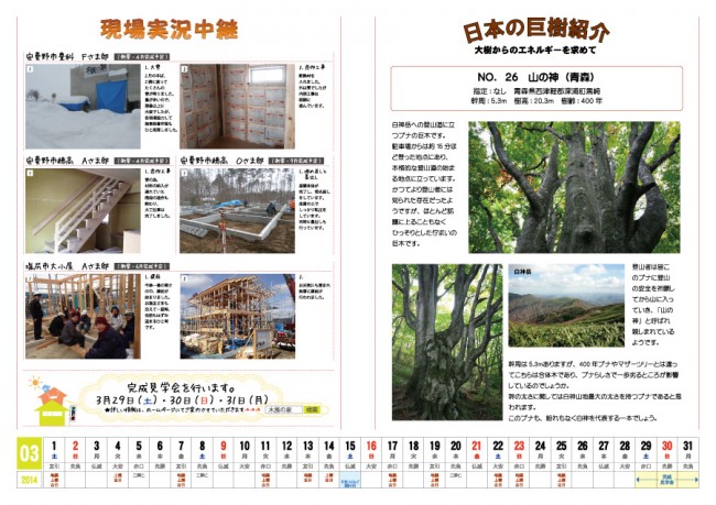 木族の家通信３月号-2