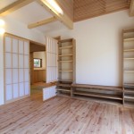 リビングの制作収納棚はお施主様のお気に入り