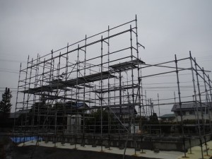 足場組み立て