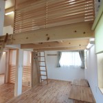 将来仕切れる子供部屋 : ロフト付き