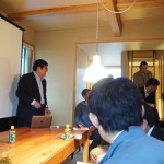 お話し中