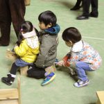 木工で作ったワンちゃん、こんな使い方もできました
